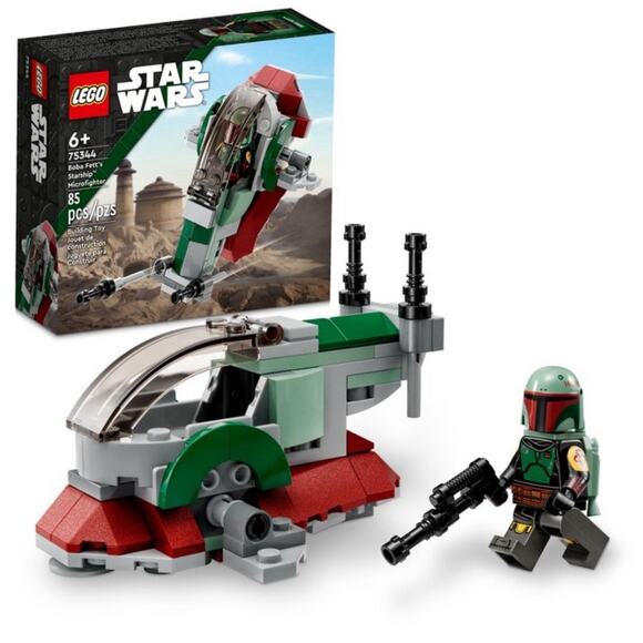 LEGO Star Wars Boba Fett's Starship Microfighter Set 75344 w/Minifig NEW-Sealed - Picture 1 of 3